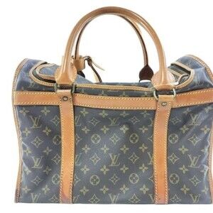 LOUIS VUITTON Sac Chien 40 Boston Bag M42024 Brown Monogram Handbag Pet Carrier